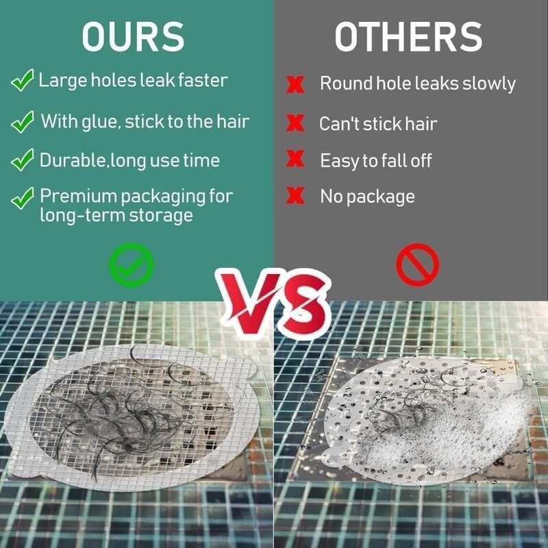 Wegwerp Mesh Stickers tegen Haar in de Afvoer