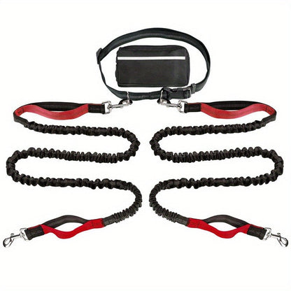 🎁Last Day 49% OFF🔥-Hands Free Dog Leash with Zipper Pouch