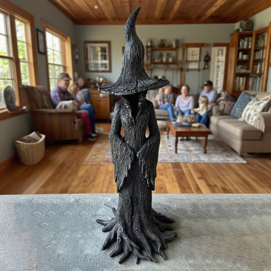🔥49% OFF - Hand-Painted Enchanting Witch Statue: Your Home's Magical Guardian 🧙‍♀️✨