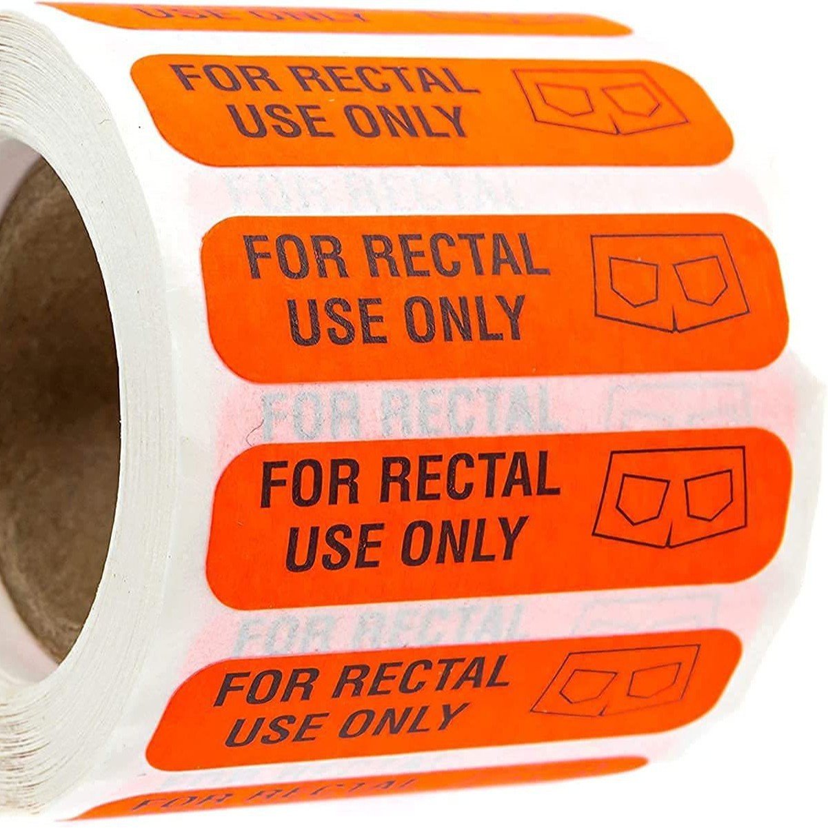 Rectal Use Only Sticker