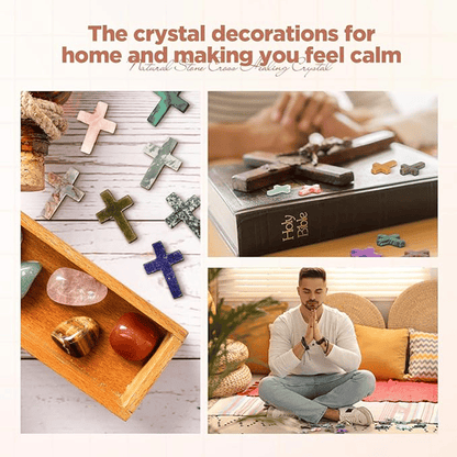 💎✨ Holiday Sale: Natural Energy Cross Crystal Stone!