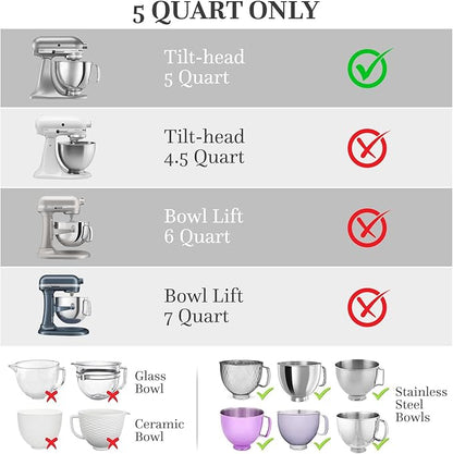 Silicone Liners for KitchenAid Tilt-Head 5 Qt Mixers – Mixer Attachments & Accessories