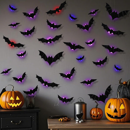 🔥On Sale🔥12pcs/set 3D Bat Design LED Decoration
