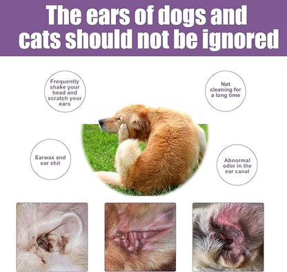 🐶🐱Pet Ear Cleaner - Infection Treatment for Dogs & Cats
