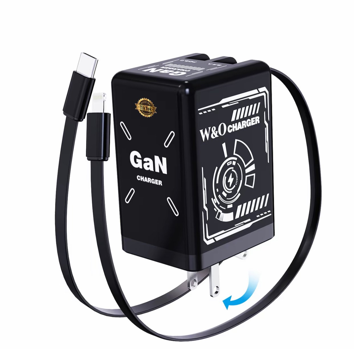 ⏰Limited stock!🔥120W GaN Super Fast Charger with 2-in-1 Cables!