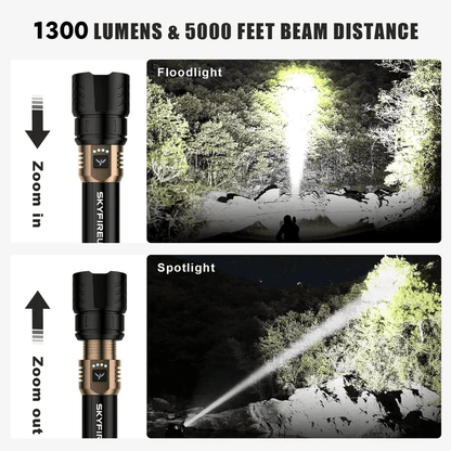 SKYFIRE 1097 flashlight strong light ultra bright outdoor camping home long-range portable ultra long endurance lighting
