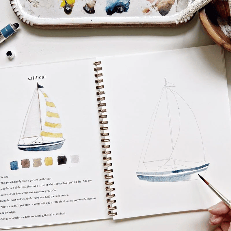 🔥Lente Korting🖼️ Aquarel Werkboek voor Nieuwe Kunstenaars