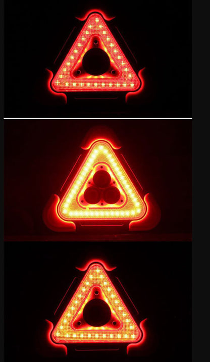 🔥2025 New Arrival🔥3-IN-1 Solar Emergency Triangle Warning Light at the Roadside