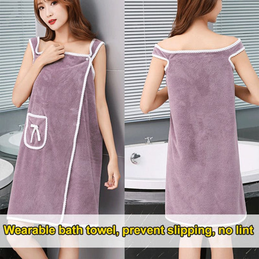 🔥HOT SALE 🎁Plus Size Women's Wearable Shower Skirt