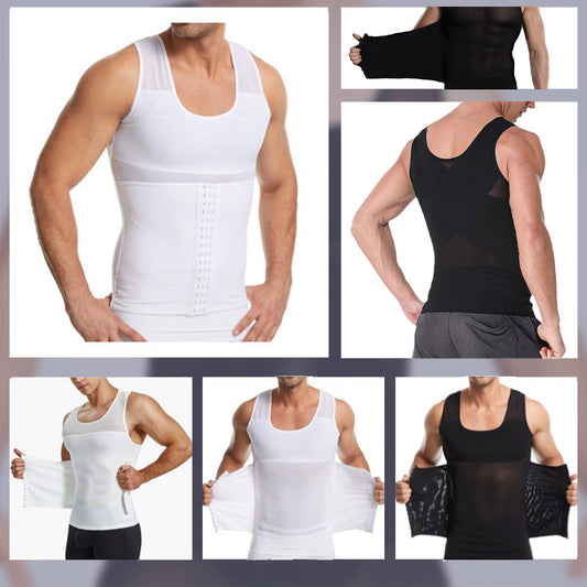 Men's Slimming Mesh Vest with Waist