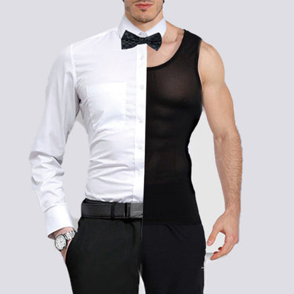 Men's Slimming Mesh Vest with Waist