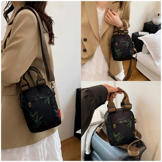 Women's Fashion Print Multi-Layer Shoulder Bag